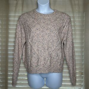 Women’s Time and Tru Cable Knit Sweater L